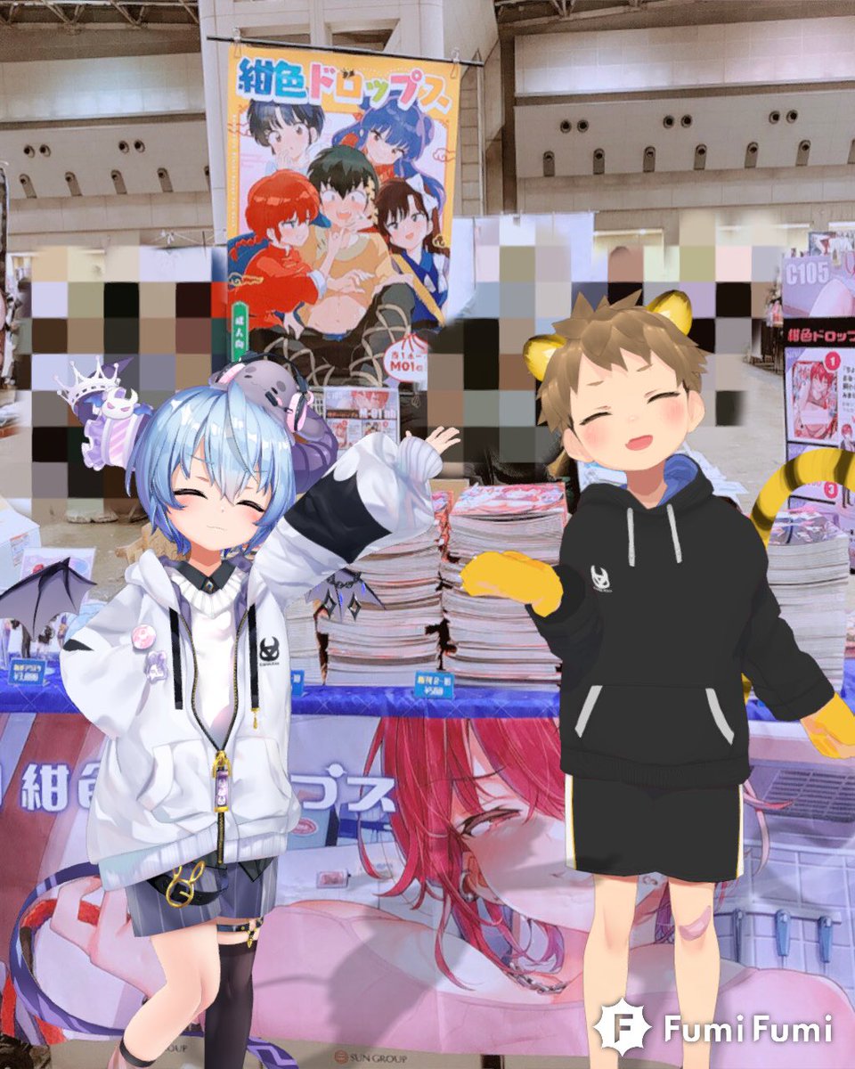 息子と合同スペースで即売会参加🐯😈

←理想              現実→ 