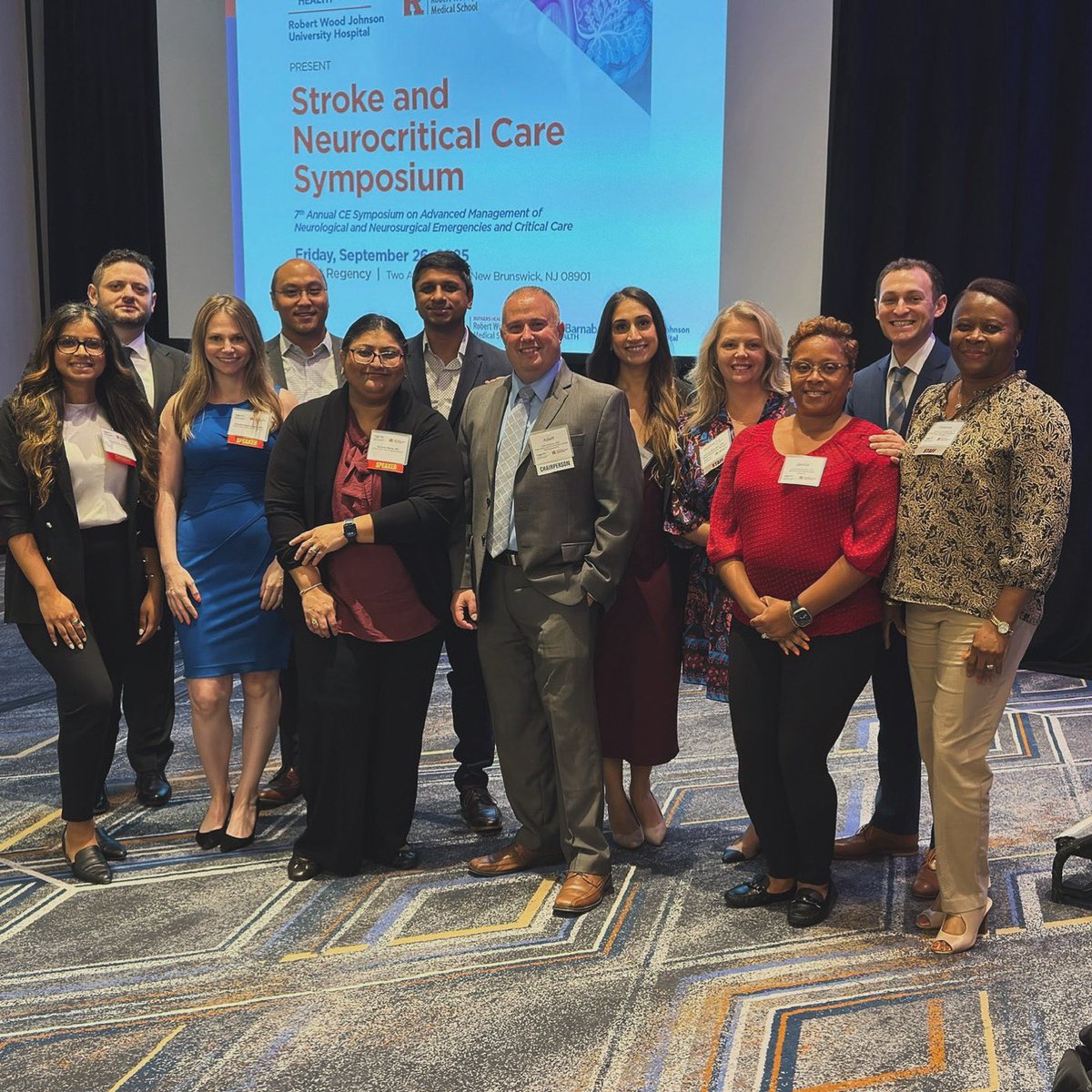 RWJMSNeuro's tweet photo. Our vascular neurology faculty at this year’s Stroke &amp; Neurocritical Care Symposium. 🧠🚑🩸 https://t.co/R9h8U87Qrl