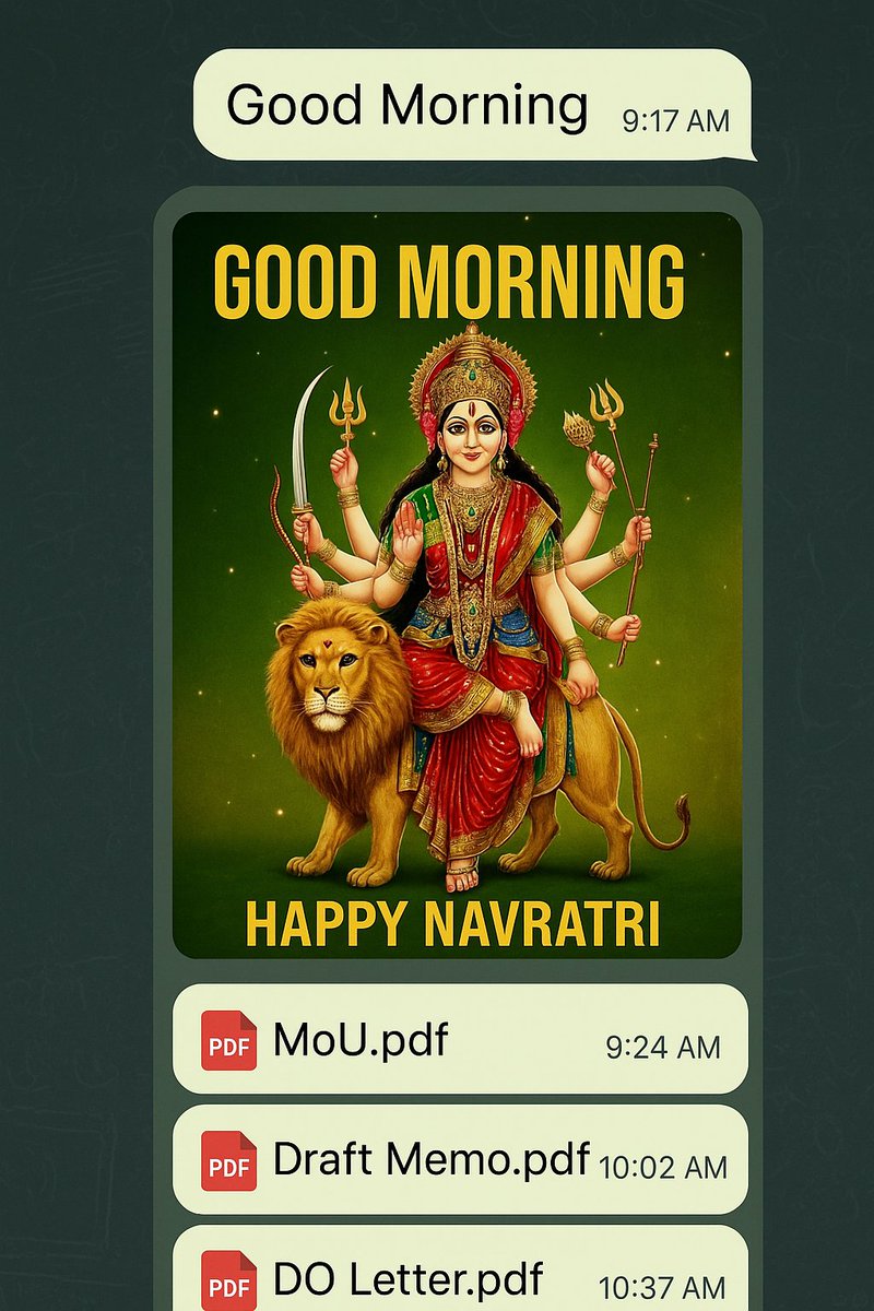kushalpathak's tweet image. When WhatsApp becomes the Secretariat, files drown between “Good Morning” and memes. Leaders don’t need bigger inboxes—they need Swachh Buddhi.
#Leadership #DigitalDeclutter #SwachhBuddhi #WhatsAppClutter #Productivity #CXOlife
@HarvardBiz @McKinsey @nitiayog @ISBIndia