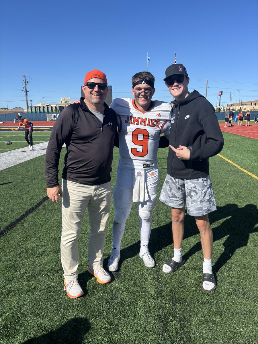 Scott Hentges (@sartellsabrefb) on Twitter photo Great win for the Jimmies! Good to catch up with former Sabre (‘17) and SJU standout <a href="/DevinVouk/">Devin Vouk</a> now a coach for the Golden Bears. Ran into <a href="/TangenNathan09/">Nathan Tangen</a> on the Game Day visit! Great win for the Jimmies! Good to catch up with former Sabre (‘17) and SJU standout <a href="/DevinVouk/">Devin Vouk</a> now a coach for the Golden Bears. Ran into <a href="/TangenNathan09/">Nathan Tangen</a> on the Game Day visit!