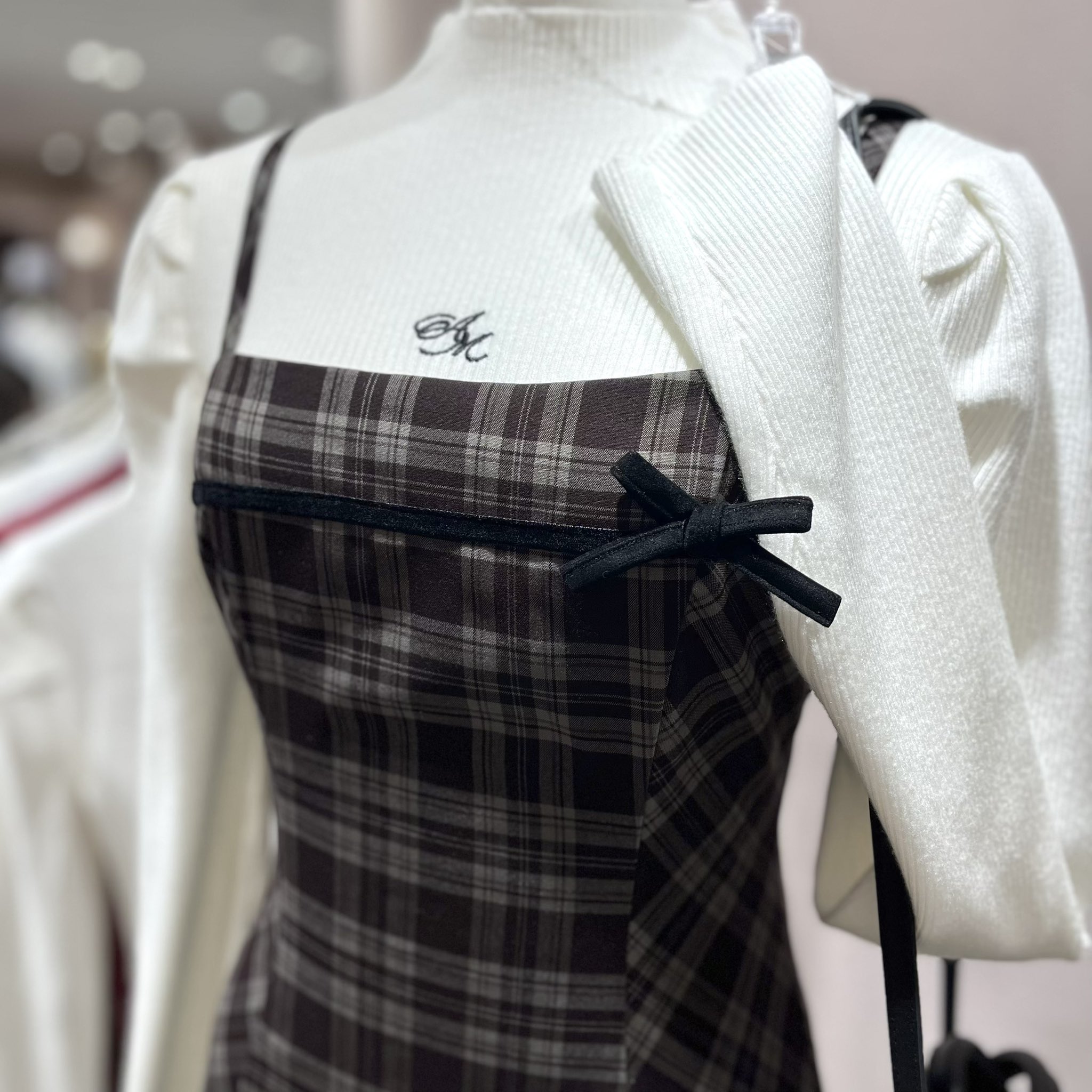 アンミール anmille シャツセットチェックキャミOP 店舗限定販売 ショートシャツキャミワンピースセット – BUNNY APARTMENT