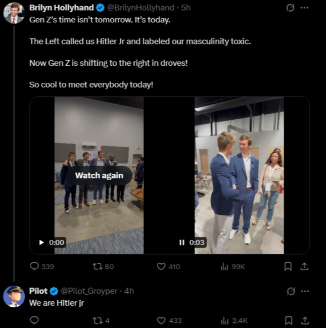 The raped male leaves