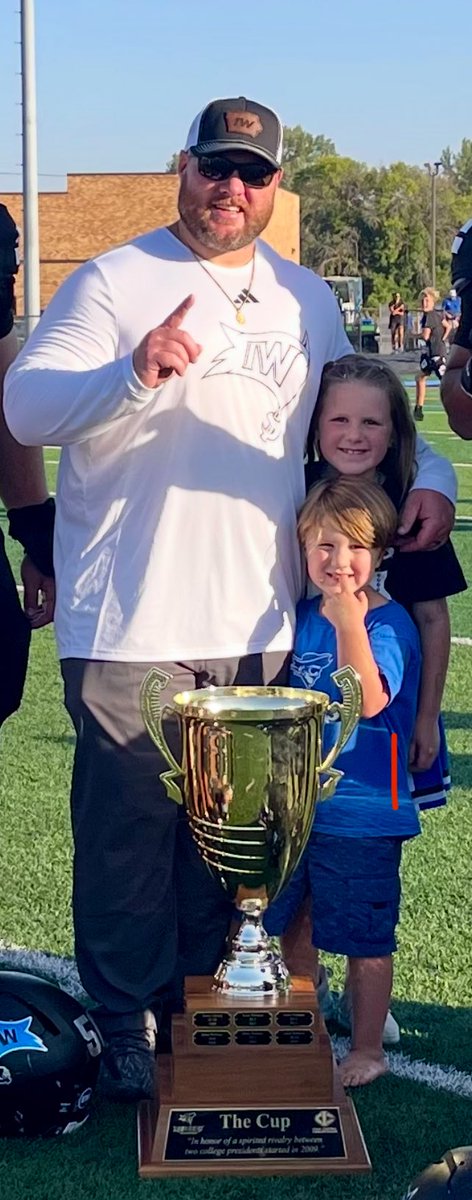 CoachAaronTerry's tweet image. The Cup is staying in the Bluffs! #DLineU #SailsUp