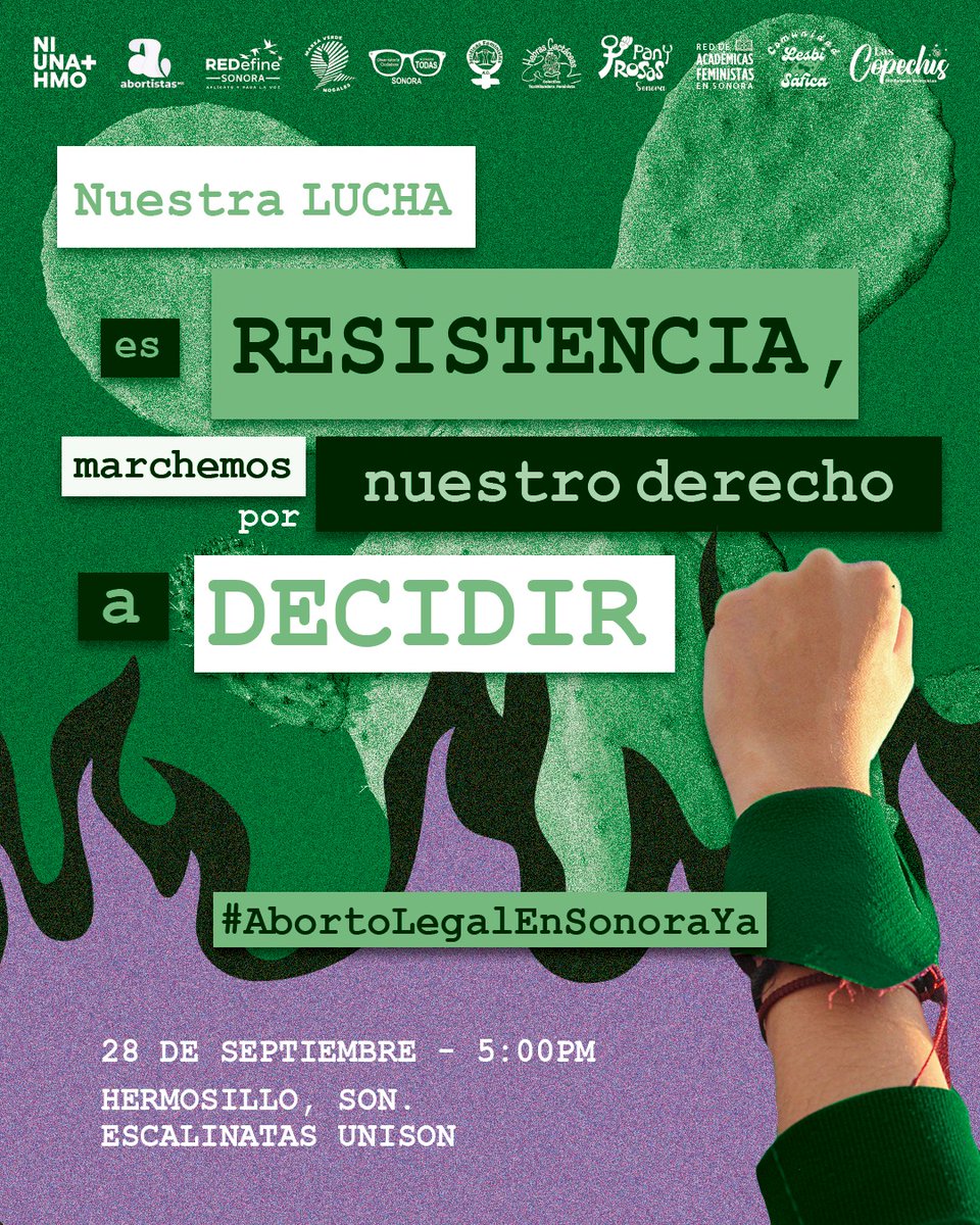 !Nos vemos mañana! 
#AbortoLegalEnSonora