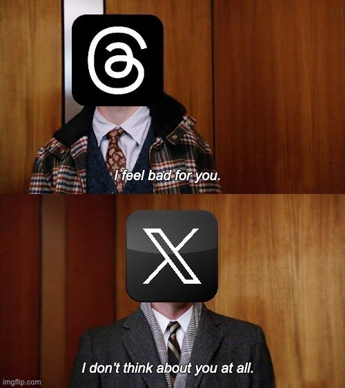 The state of X vs Threads today: