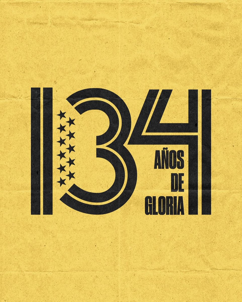 FELICES 134 AÑOS DE GLORIA AMOR DE MIS AMORES