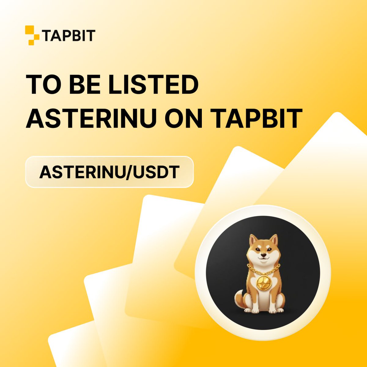 🚀 Listing Soon: $ASTERINU/USDT on Tapbit!

<a href="/AsterINUbsc/">ASTER INU</a> is a community-driven meme token inspired by Aster’s mission of seamless cross-chain connectivity — bringing utility + meme culture together. 🐶✨

🕐 Deposit: Sept 28, 10:00 (UTC)
🕐 Trading: Sept 29, 10:00 (UTC)
🕐