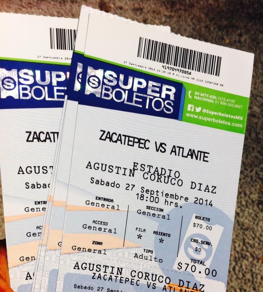 Una prueba de que sí iba a ver al Atlante al Coruco Díaz…porque jugaba de visitante.