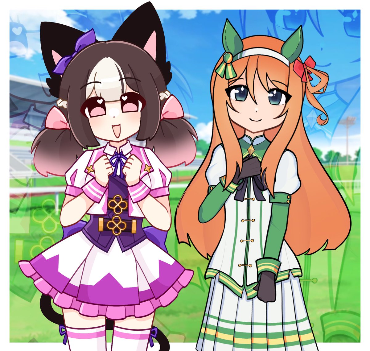 Art collab with <a href="/CommotionSicked/">CommotionSickness</a> 🐴 

#umamusume #ウマ娘