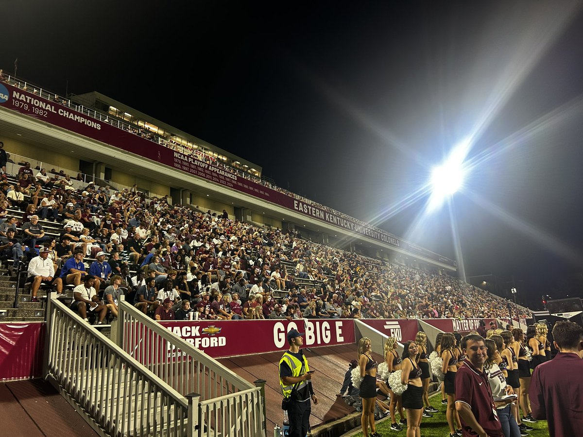 Great <a href="/EKUFootball/">EKU Football</a> game tonight! Big win! Appreciate my friends Speaker Pro Temp David Meade, Rep. Adam Moore and others who joined <a href="/ekupresident/">EKU President</a> and I tonight at the game! #GoColonels