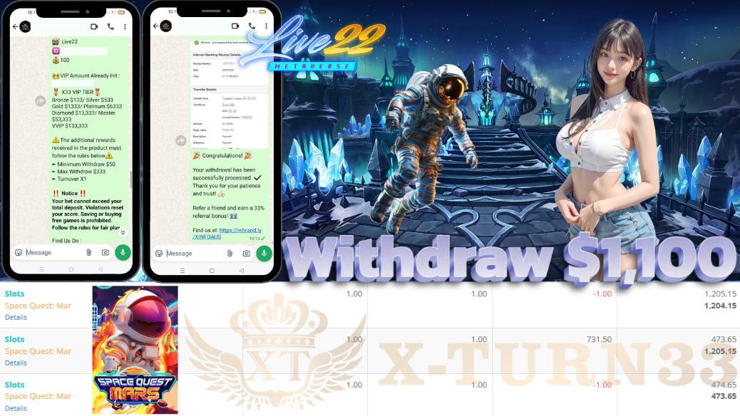 Xturn33's tweet photo. 🎊 Congratulation To Player Get  🎊 BIGWIN 🎊

🕹 Platform : Live22 
🎲 Game Name : Space Quest :Mar 
💵 Deposit ► AUD 100 
💸 Withdrawal ► AUD$1,100

Find Us On :
WhatsApp📲 https://t.co/ldPxBRCt0E
Telegram📲   @Xserviceaus2+ https://t.co/rqaSGEmTlu
