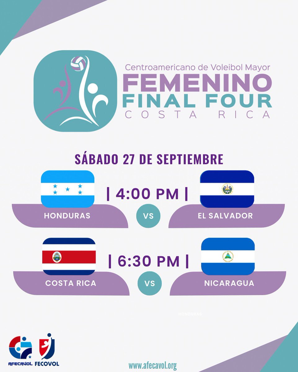 II Final Four Femenino de AFECAVOL 🏐

🏐Juegos día #2

📆 27 Septiembre 2025
📍Polideportivo de San Francisco de Dos Ríos 🇨🇷
📺 YouTube  Federación Costarricense de Voleibol-FECOVOL / fecovol_cr

#afecavol #voleibolcentroamerica #voleibolcentroamericano #voleibol