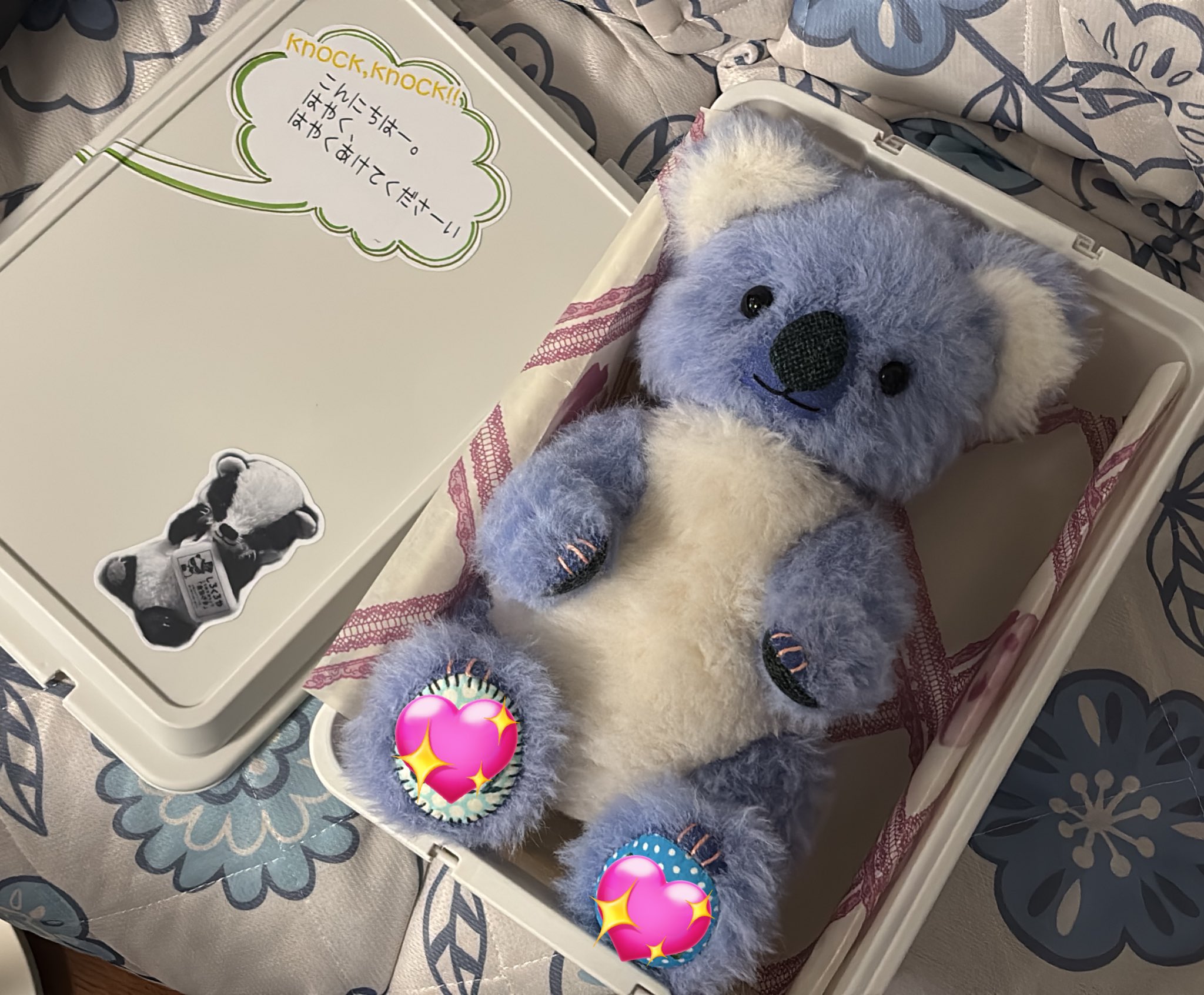 アーティストベア　パンダちゃん　セット　ハンドメイド　ぬいぐるみ　しろくろや アーティストベア パンダちゃん セット ハンドメイド ぬいぐるみ