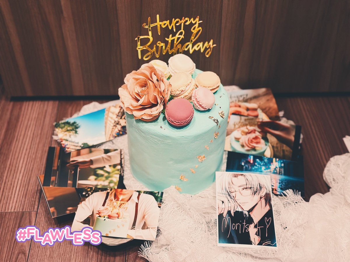 ruriswhite's tweet photo. ケーキを再現しました！

I have made the cake based on the digital model generated. 

#vynrichter #TearsOfThemis #未定事件簿 #森月黎生誕祭 https://t.co/YzXa3dL0dD