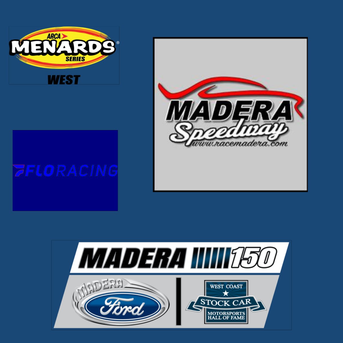 4MEDLEN's tweet photo. LIVE on FloRacing: #ARCAMenards Series West #Madera150 Presented By Madera Ford and the West Coast Stock Car Motorsports Hall of Fame in Madera, California https://t.co/ulFVm4JbLV