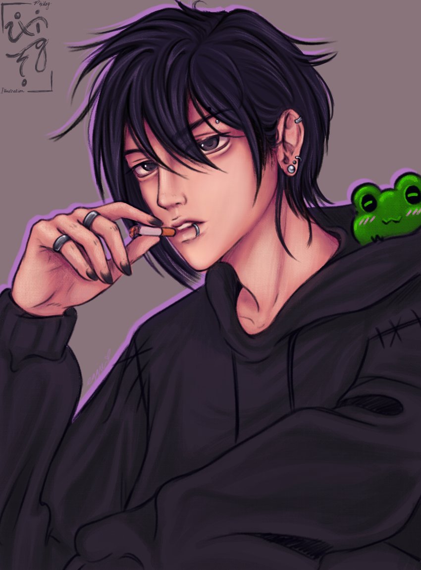 _pixilog's tweet image. Long time no post...oh well here&apos;s to my new addiction. Sebastian from Stardew Valley

#sdv #StardewValleyfanart #art #smallartists #moots