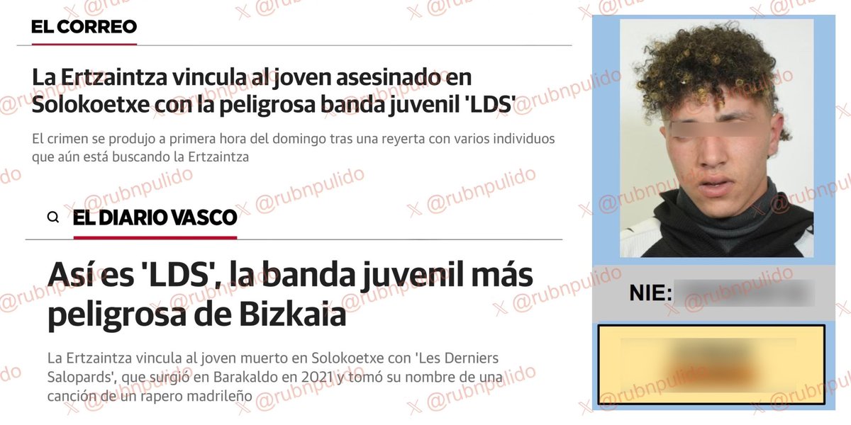 Según Guillermo, «no hay relación con bandas juveniles» en el asesinato cometido el pasado domingo en Bilbao. Según mis fuentes y dos conocidos medios en el País Vasco, la víctima estaba fichada y tenía relación con una peligrosa banda juvenil. ¿A quién creemos?