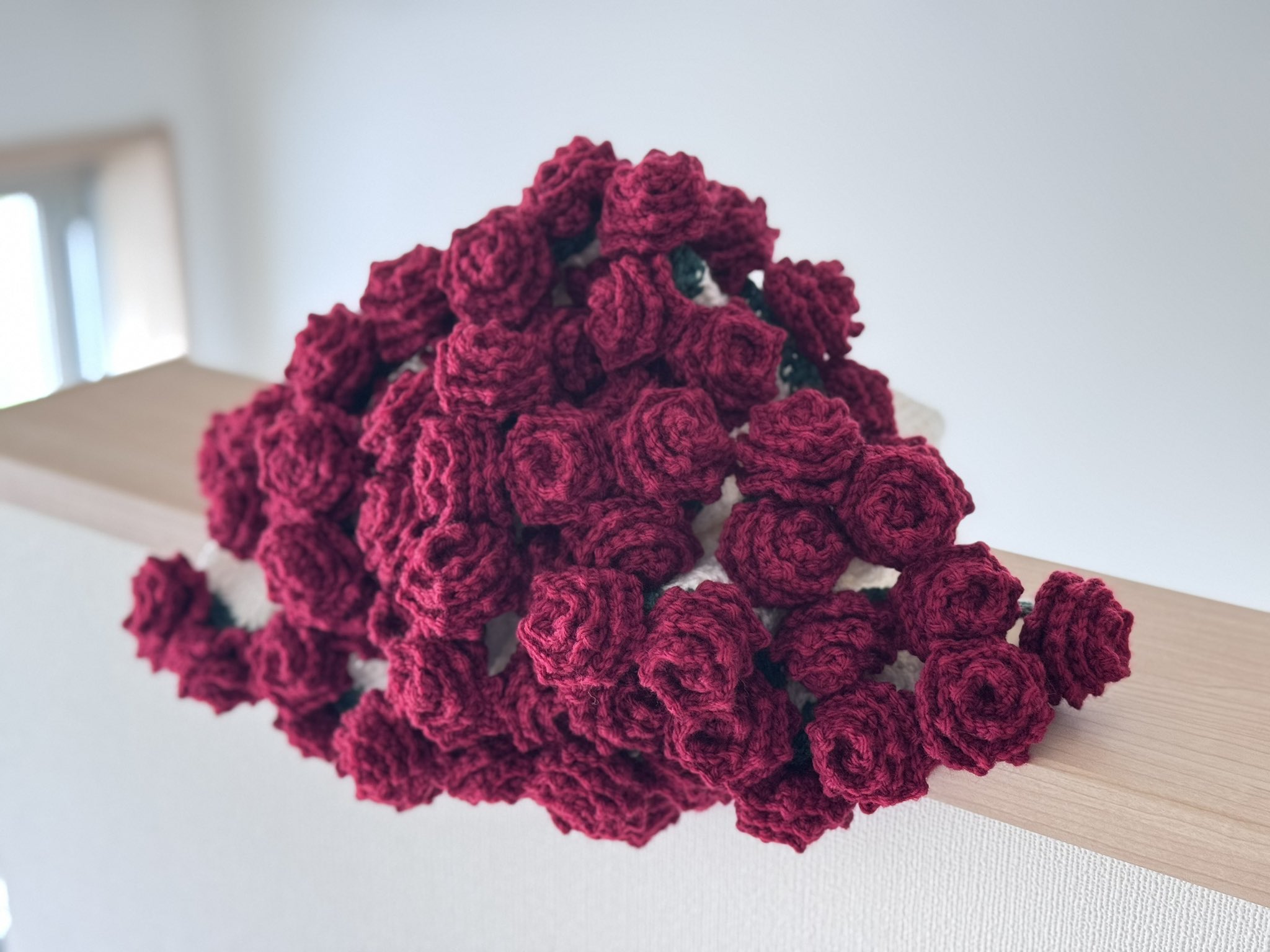 花束ブランケット♡ひざ掛け♡薔薇の花♡ブーケブランケット♡ハンドメイド 花束ブランケット♡ひざ掛け♡薔薇の花♡ブーケブランケット