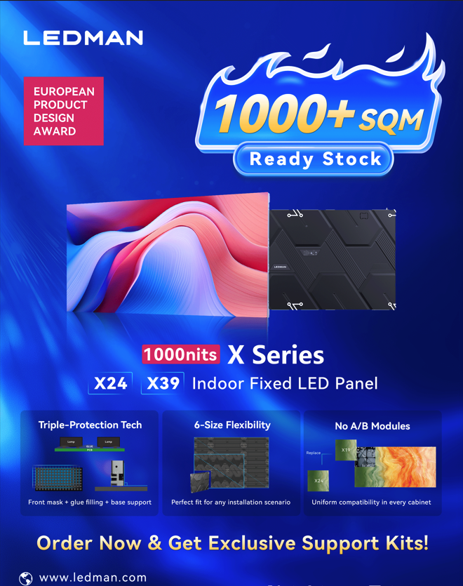 DisplayLedman's tweet image. 🚀 No More Delays! We have X-Series Indoor SMD Commercial Displays in stock and ready for immediate dispatch!

ledman.com

#XSeries #IndoorLED #SMDDisplay #ReadyToShip #AVStock #CommercialDisplay #LEDScreen #AVTech