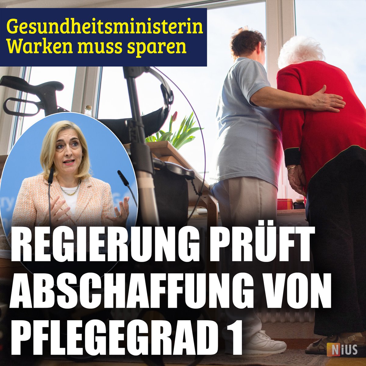 Von der Maßnahme wären etwa 860.000 Pflegebedürftige betroffen. Diese erhalten monatlich 131 Euro Zuschuss, um etwa Haushaltshilfen zu finanzieren.

nius.de/politik/news/g…