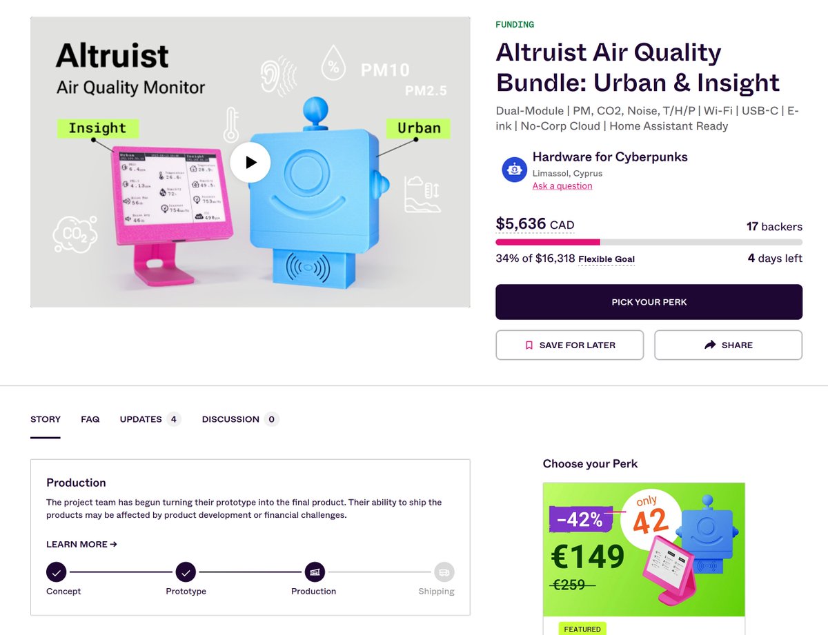 AIRA_Robonomics's tweet image. Altruist has entered the Production Stage!
The campaign for our first and most altruistic device is ending, which means we are preparing devices for our backers. We're moving into the Production Stage and, as a sneak peek, we'd like to share some behind-the-scenes footage from…