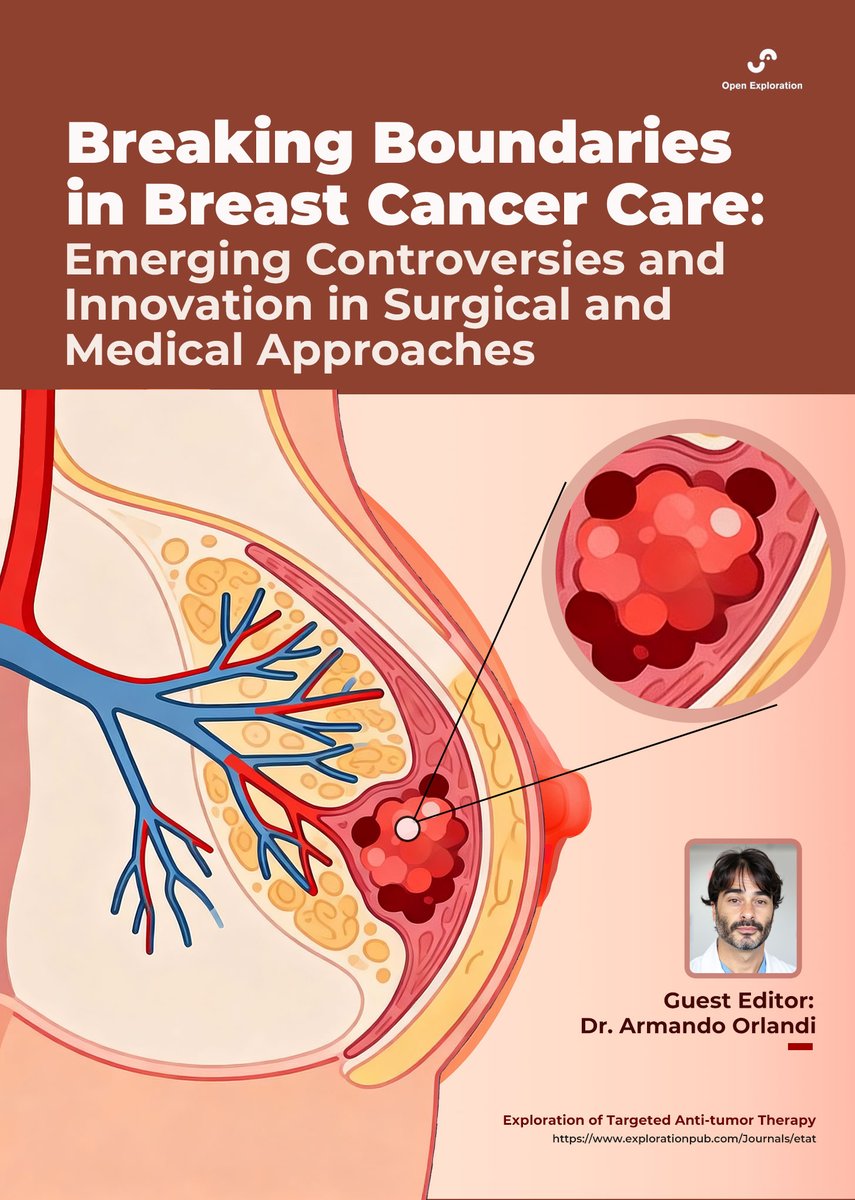 ETAT_journal's tweet photo. 📢We announce a special issue on Breaking Boundaries in Breast Cancer Care: Emerging Controversies and Innovation in Surgical and Medical Approaches.
✍ Guest Editor: Dr. Armando Orlandi
🔗About the Special Issue: https://t.co/pZqjDbxEm6 https://t.co/kxjkhDq3ui