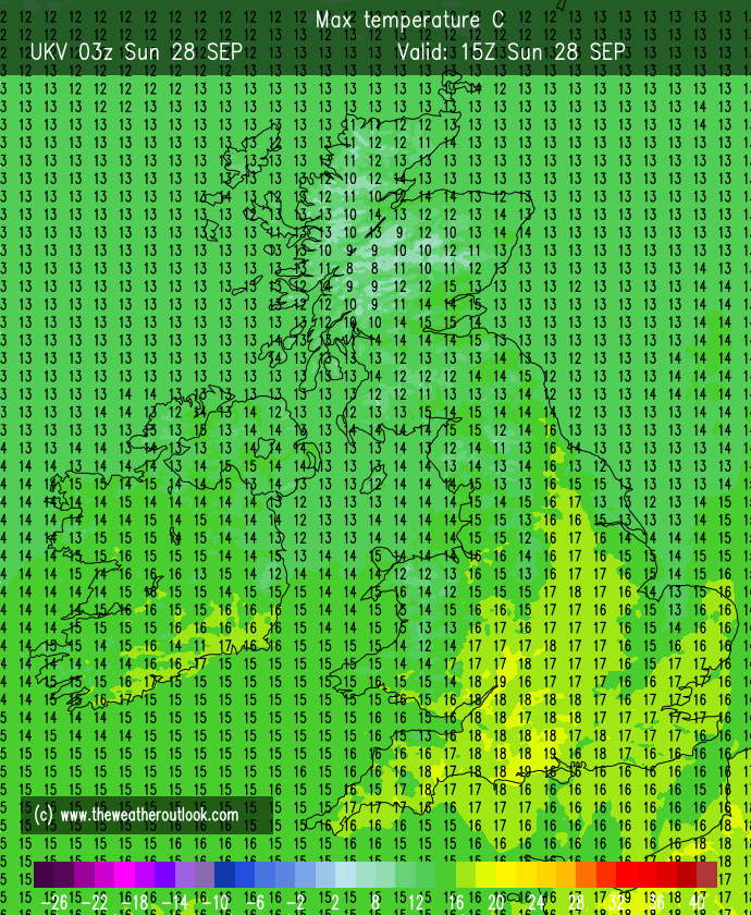UKWXUpdates's tweet photo. Good morning guys today's weather it's a mostly #cloudy start to the day with some #rain around but this should clear giving way to some #sunny spells max temperatures of around the low to mid teens for most with a light southwesterly #wind #RT https://t.co/AyeEQkcYJE