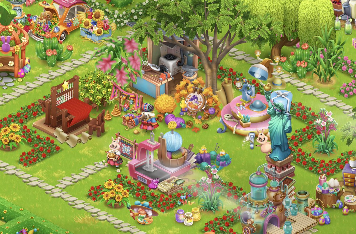 Sibuk banget ini ibu-ibu. Ada yang merajut, ada yang menyulam, ada yang jualan craft 😍🧶