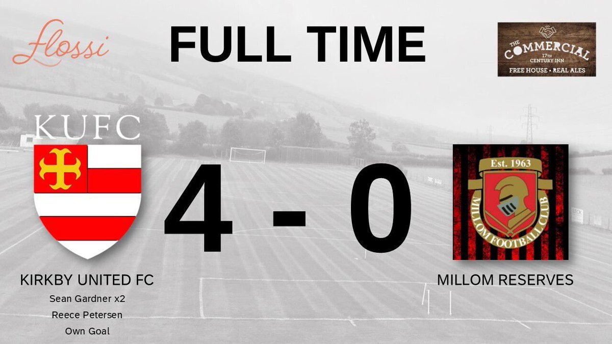 KirkbyUnitedFC's tweet photo. FT Result. 3 points secured. See you in the return fixture lads @MillomAFC https://t.co/N7mEjKCpJn