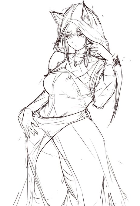 汚いラフがだんだん仕上がっていく感じはけっこう好きなんだよな 