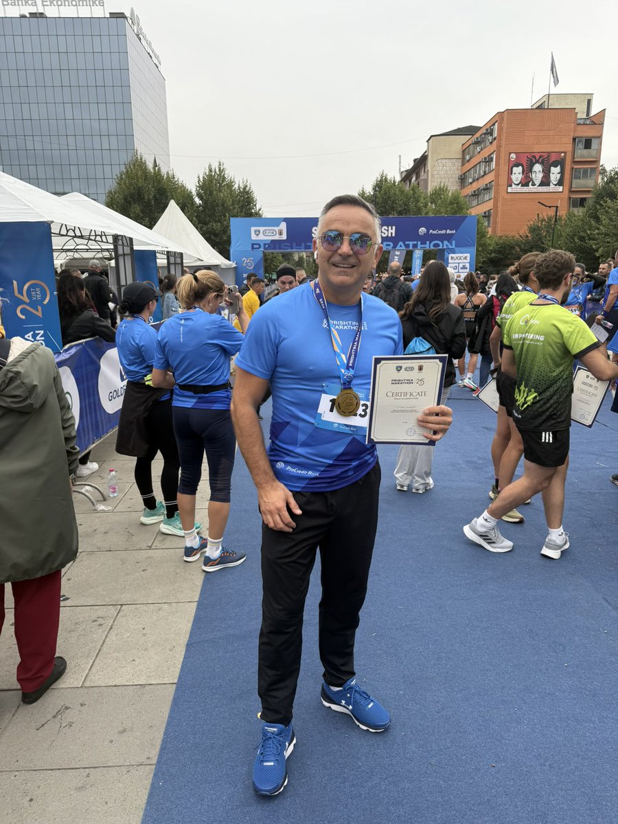 besnik_tahiri's tweet image. I just finished the 5K at the Prishtina Marathon! 🏃‍♂️
It was inspiring to be among so many people from all generations, ethnic backgrounds, and nationalities. Today, Prishtina was truly colorful and full of energy 🌍✨

#PrishtinaMarathon #RunningCommunity #Kosova #TogetherWeRun