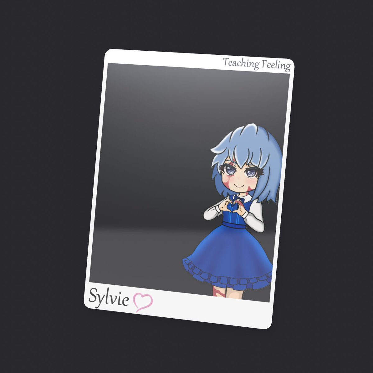 ピクシブファクトリーで注文したクリアカードです!  背景が透明だから、色々な場所や物と一緒に撮影して楽しめる。
​お財布にも入るちょうど良いサイズで、持ち運びも楽ちん。これでいつでもシルヴィちゃんと写真が撮れる！！