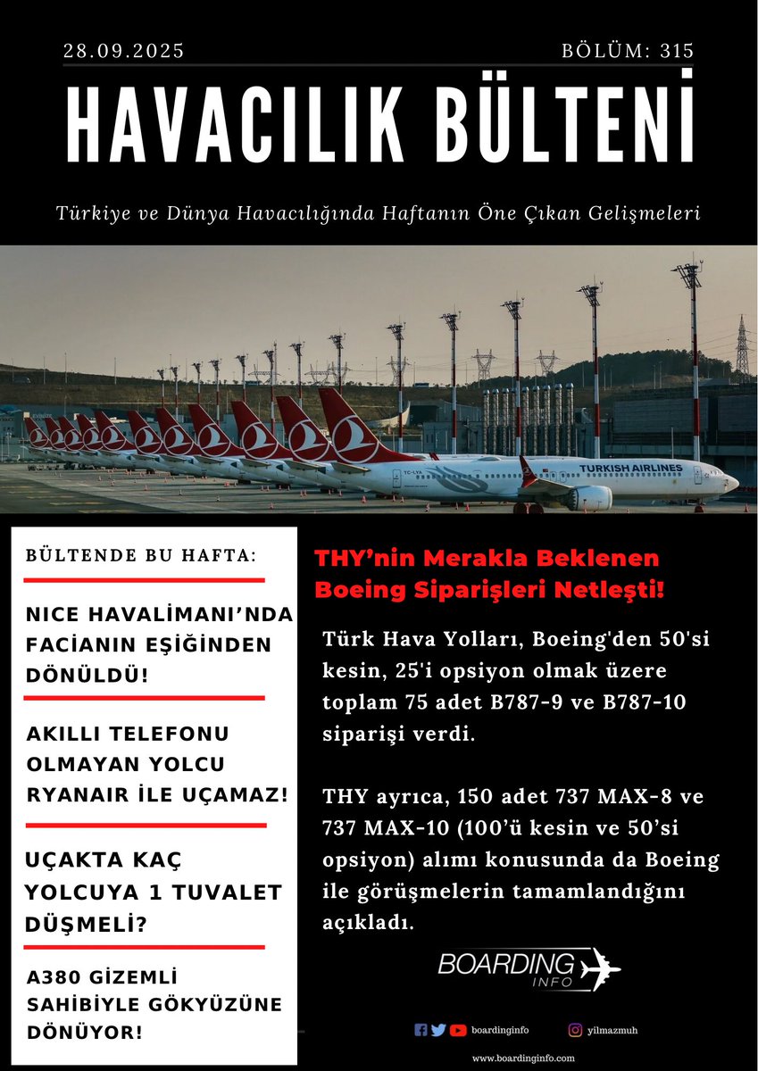 Türkiye ve dünya havacılığında geride bıraktığımız hafta, en çok hangi konular öne çıktı?

Merak edenler için, Boarding Info Havacılık Bülteni’nin 315’inci bölümü yayında.

Bülteni izlemek için: youtu.be/H0-SSKVBETk