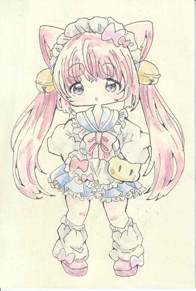 「ふふんなのです。 #イラスト #女の子 #猫耳」|けだまのイラスト