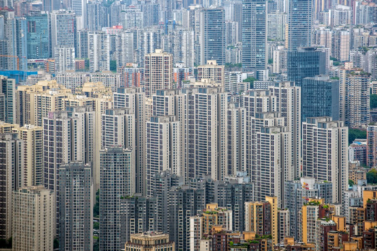 Postales de China:
Una auténtica jungla de asfalto y hormigón. #Chongqing
