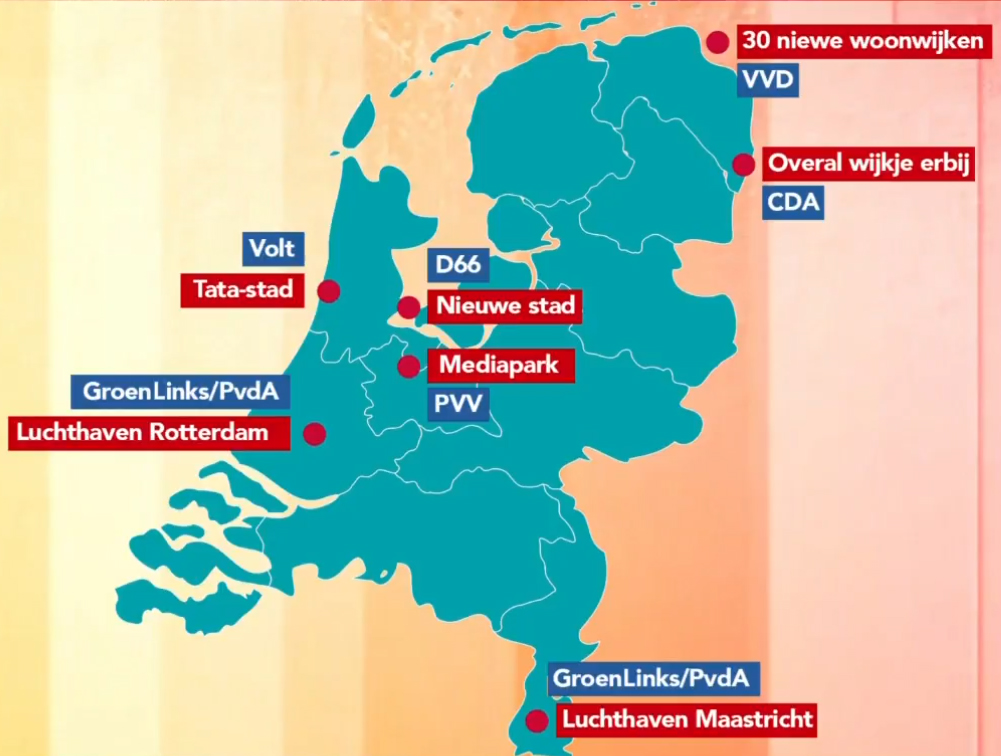 Gregorius (@g_knieschot) on Twitter photo Partijen weten van gekkigheid niet meer hoe ze met de instroom aan moeten. De enige plek waar Nederland groeit is Ter Apel en al die mensen moeten over het land worden verdeeld.
De één wil 10 nieuwe steden, de ander 3x meer ACZ's en <a href="/VVD/">VVD</a> wil zelfs 30 nieuwe wijken in de Waddenzee Partijen weten van gekkigheid niet meer hoe ze met de instroom aan moeten. De enige plek waar Nederland groeit is Ter Apel en al die mensen moeten over het land worden verdeeld.
De één wil 10 nieuwe steden, de ander 3x meer ACZ's en <a href="/VVD/">VVD</a> wil zelfs 30 nieuwe wijken in de Waddenzee