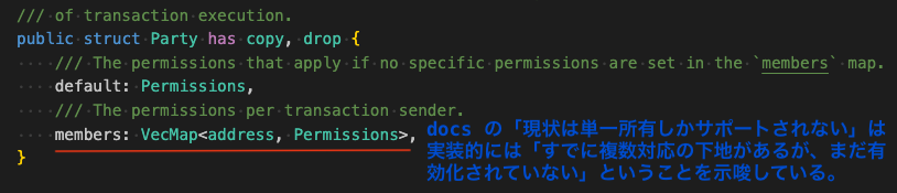 0x_onigiri's tweet image. 少し前に話題になった、Sui Moveにおける新たなオブジェクトの概念「Party Objects」

docsでは現状、単一所有のみサポートとありますが、コード見る限り複数所有も前提になっている設計になっているので、こちらの対応が待ち遠しいですね🔥 #SuiDevTips