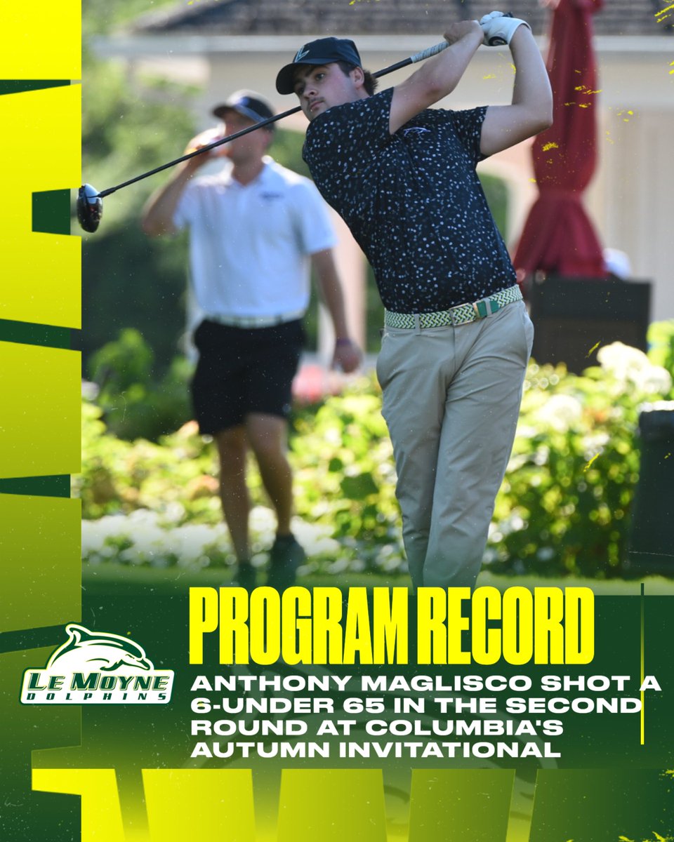 Anthony Maglisco shot a six-under 65 in the second round today at Columbia's Autumn Invitational to set a new program record! 

We shot an even par 568 as a team over the 36 holes and we're in sixth place. Maglisco is in a six-way tie for fourth place individually at 4-under.