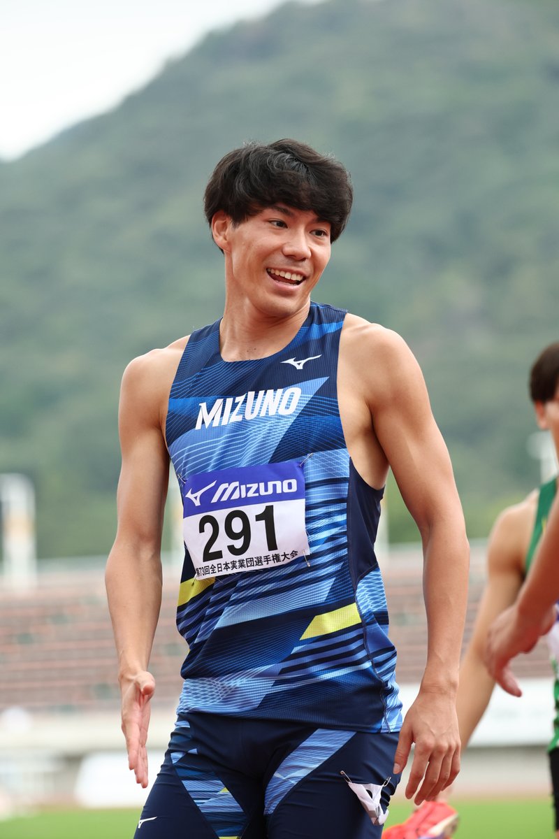 全日本実業団 男子200m（ー0.5） 佐藤風雅（ミズノ）が自己新の20秒68