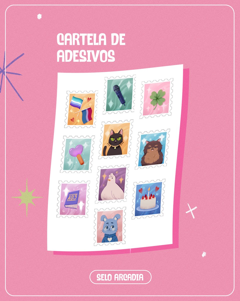 seloarcadia's tweet photo. os selos mais fofos do mundo estão esperando por vocês na edição de aniversário de Coelho da Sorte, os adesivos vem com todos os livros! Feitos pela incrível @artemyres 💖💖💖 https://t.co/BMjtIJh6Lg