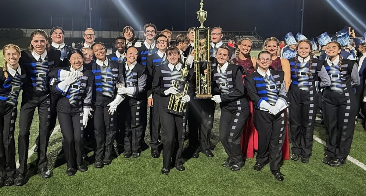 CoachNagy13's tweet photo. 🏆GRAND CHAMPIONS 🏆 at the Karns Marching Invitational. The pouring rain didn't stop these Marching Admirals from bringing home the hardware! 💪💙⚓🩶🥁 CONGRATULATIONS!! #GoAds @coachtatefhs20  @caravaughnfhs @farragutpress1 https://t.co/c0FNu3cpgY