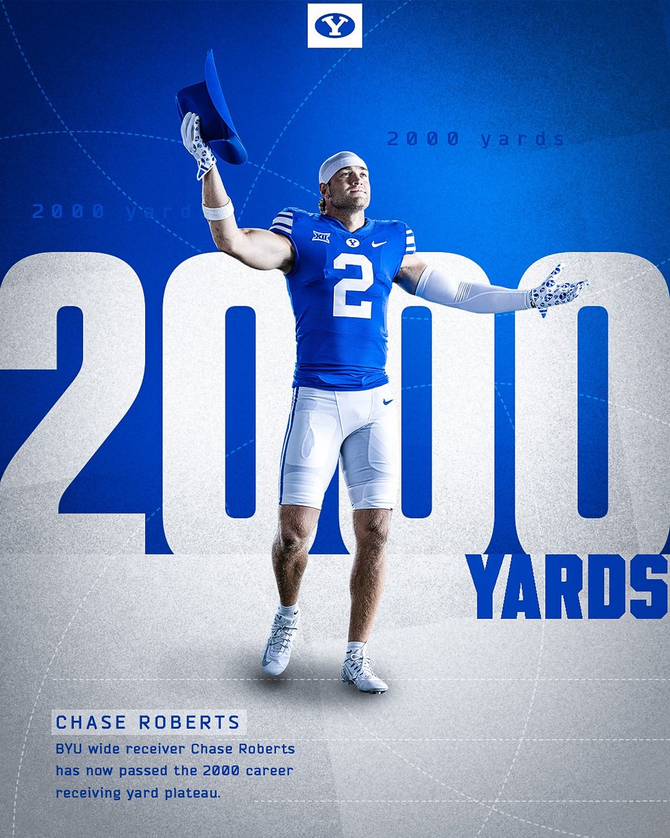 BYUfootball's tweet photo. TWO THOUSAND.

@chase_roberts11 https://t.co/Qrs5pIw4lx