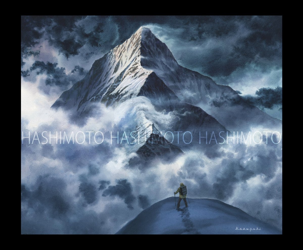 挑む。
人生には、どんな困難にも立ち向かう勇気が必要だ！
10月からの風景画展で展示します。宜しくお願い致します。
#風景画、#ビジュアルアート