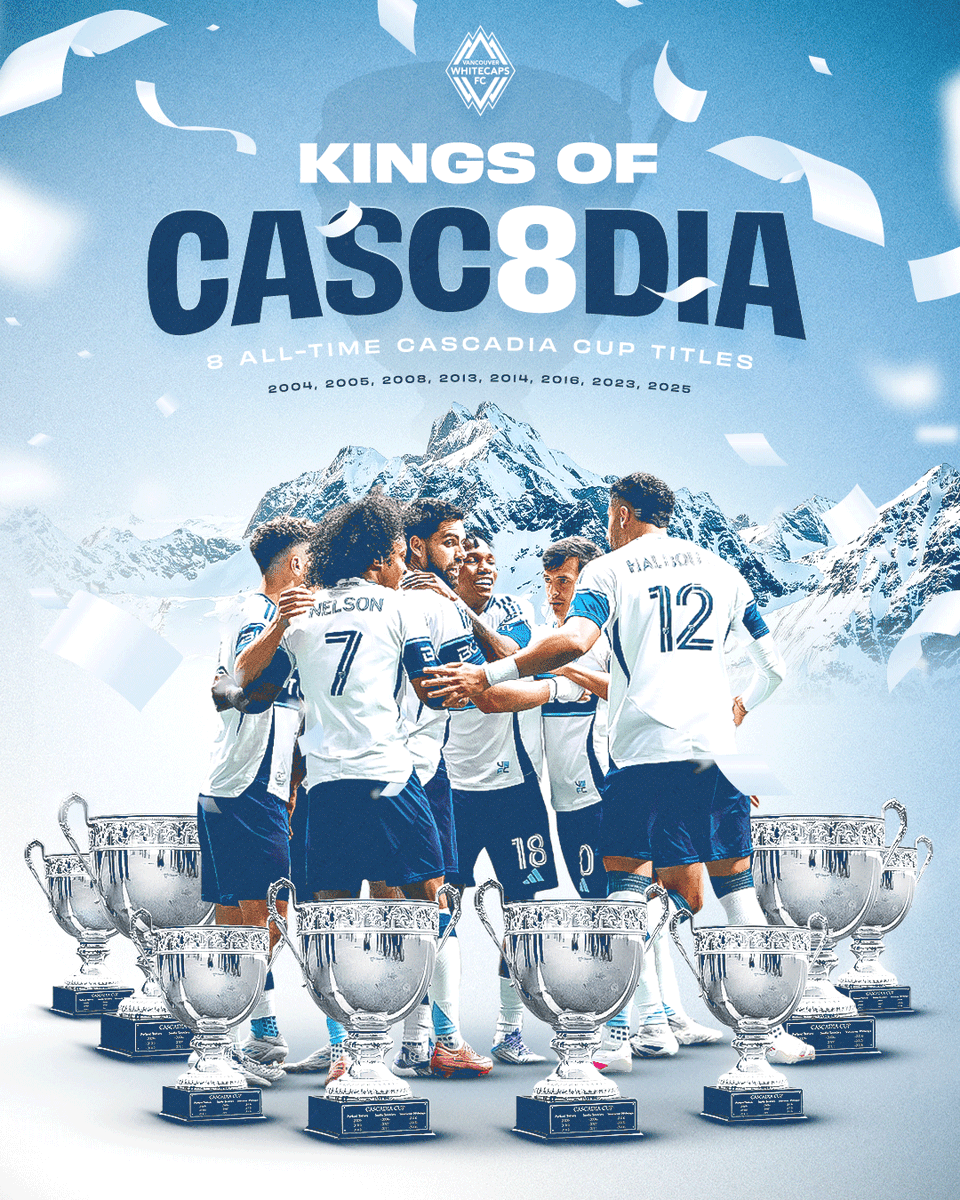 Kings of Cascadia 🌲👑 Record 8️⃣th Cup secured!

#VWFC | #TogetherWeDare