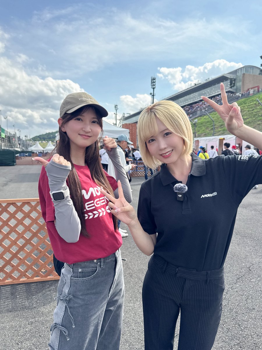 MotoGP日本GPにて七瀬彩夏サマに会えました💖 バイクレース観戦自体が