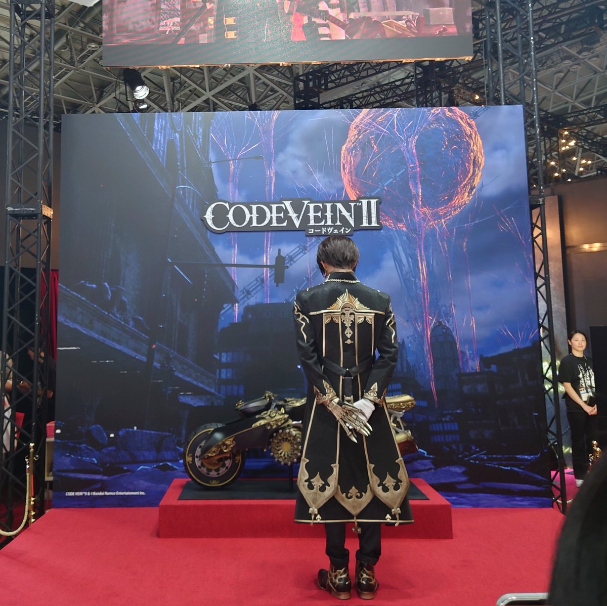 バンダイブースにスタンミさんいた！！
圧倒的な美しさでイケメン過ぎた✨✨生で見られて感動🥹

#CODEVEIN2 
#コードヴェイン2 
#スタンミTGS 
#sutanmiJPN 
#TGS2025