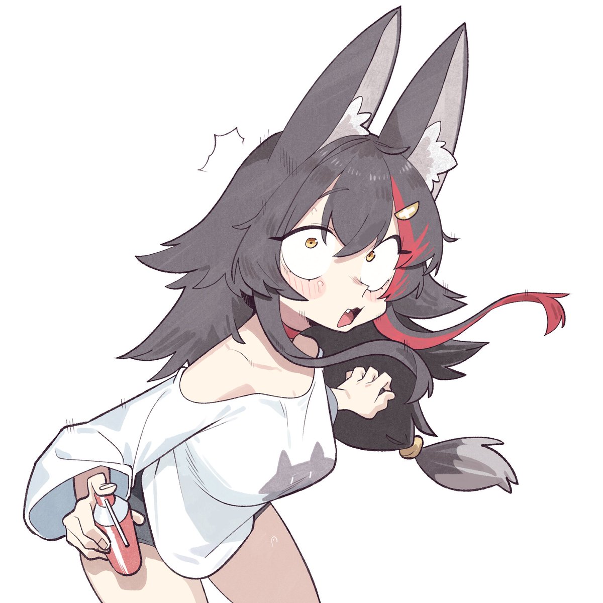 kikikiko84's tweet image. 🐺😳
#みおーん絵