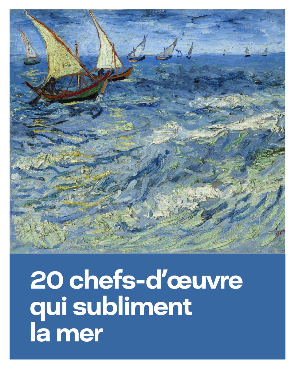 🌊 Calme ou agitée, elle est partout dans l'art, en cette journée mondiale de la mer, (re)découvrez 20 chefs-d'œuvres qui célèbrent les flots ➡️ trib.al/8QXFkBC