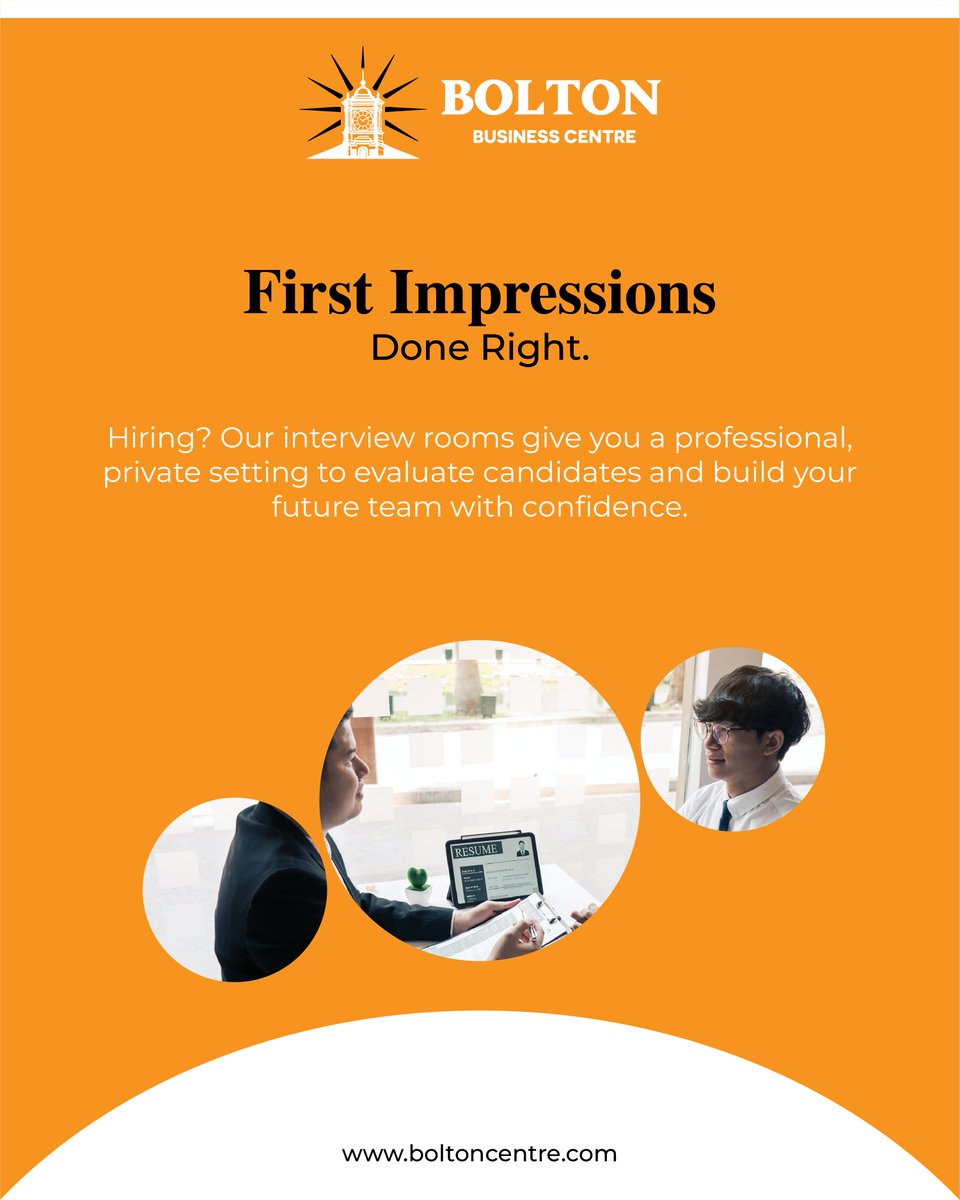 BoltonBusiness's tweet image. Hiring the right team starts with the right setting. Our Interview Rooms give you a professional and private space to conduct interviews and make confident hiring decisions. 
🌐 boltoncentre.com
📞 +44 151 691 4920

#BoltonBusinessCentre #InterviewRoom #HiringSuccess