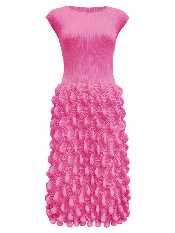 PleatedGarments's tweet image. What styles can be designed with bubble pleats? | #pleating design #fashionbusiness #pleateddress #pleatedskirt